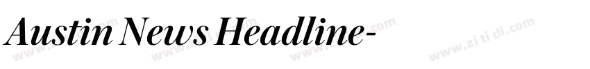 Austin News Headline字体转换